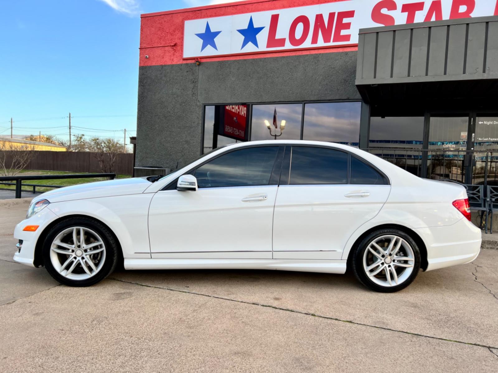 2014 WHITE MERCEDES-BENZ C-CLASS (WDDGF4HB5EA) , located at 5900 E. Lancaster Ave., Fort Worth, TX, 76112, (817) 457-5456, 0.000000, 0.000000 - Photo #1