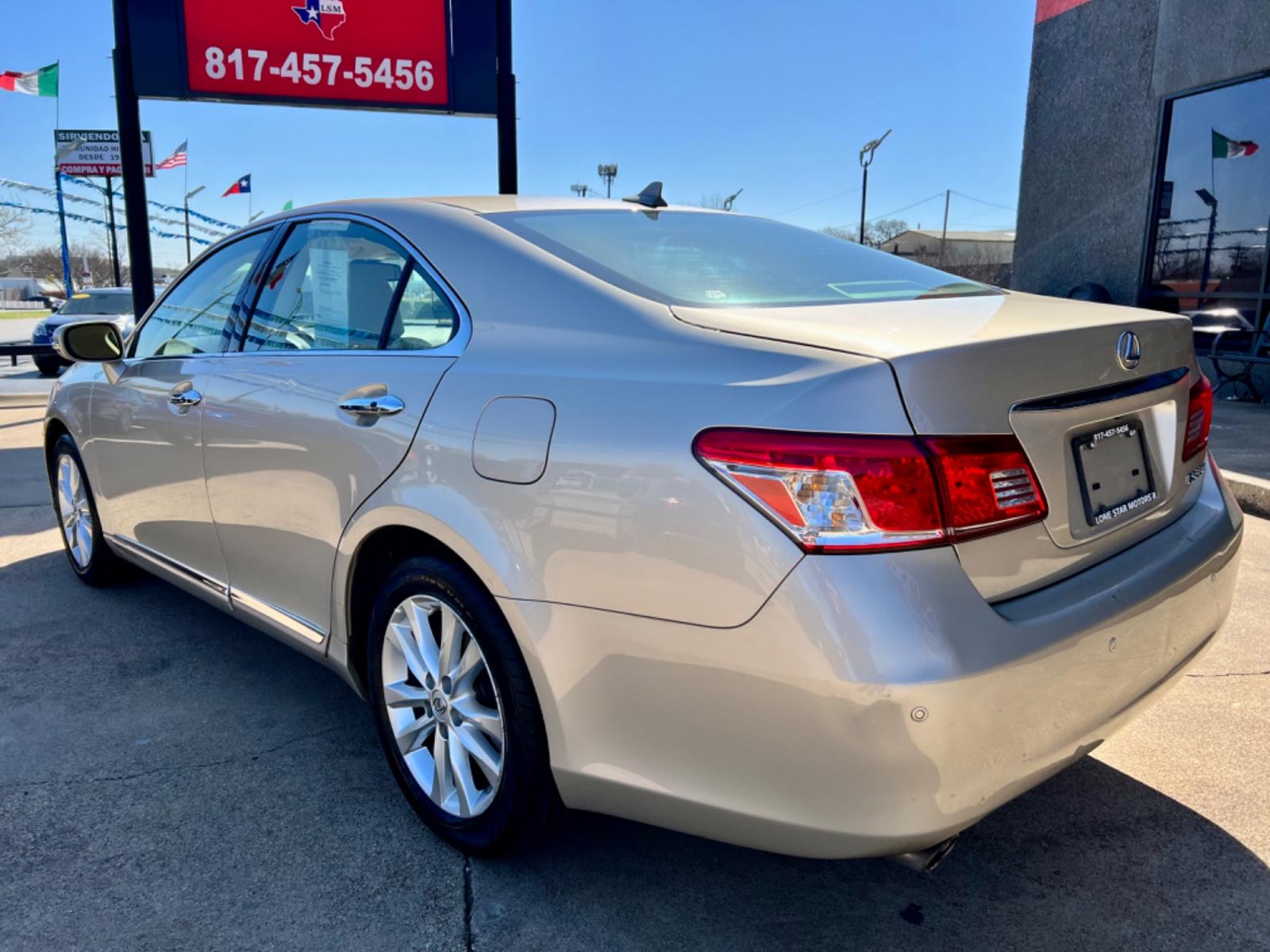 2011 GOLD LEXUS ES 350 (JTHBK1EG9B2) , located at 5900 E. Lancaster Ave., Fort Worth, TX, 76112, (817) 457-5456, 0.000000, 0.000000 - This is a 1 OWNER, 2011 LEXUS ES 350 4 DOOR SEDAN that is in excellent condition. There are no dents or scratches. The interior is clean with no rips or tears or stains. All power windows, door locks and seats. Ice cold AC for those hot Texas summer days. It is equipped with a CD player, AM/FM radio - Photo #3