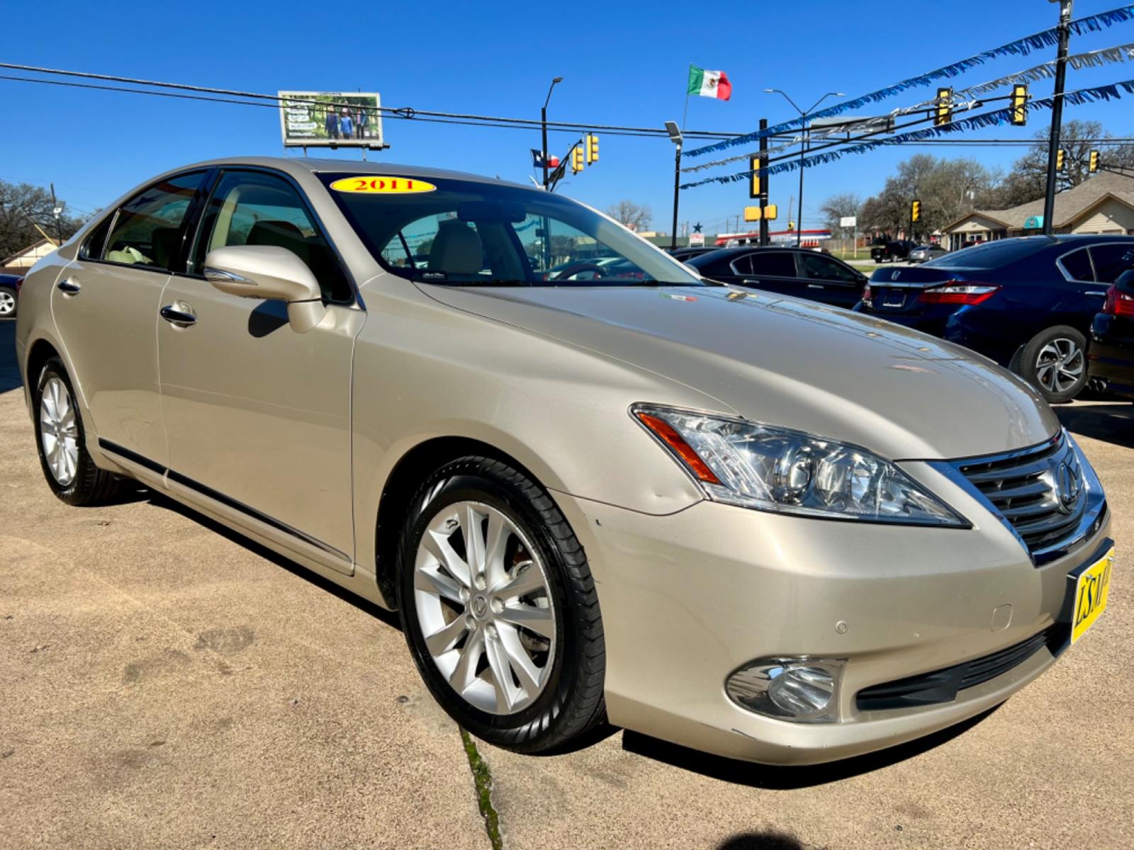 2011 GOLD LEXUS ES 350 (JTHBK1EG9B2) , located at 5900 E. Lancaster Ave., Fort Worth, TX, 76112, (817) 457-5456, 0.000000, 0.000000 - This is a 1 OWNER, 2011 LEXUS ES 350 4 DOOR SEDAN that is in excellent condition. There are no dents or scratches. The interior is clean with no rips or tears or stains. All power windows, door locks and seats. Ice cold AC for those hot Texas summer days. It is equipped with a CD player, AM/FM radio - Photo #7