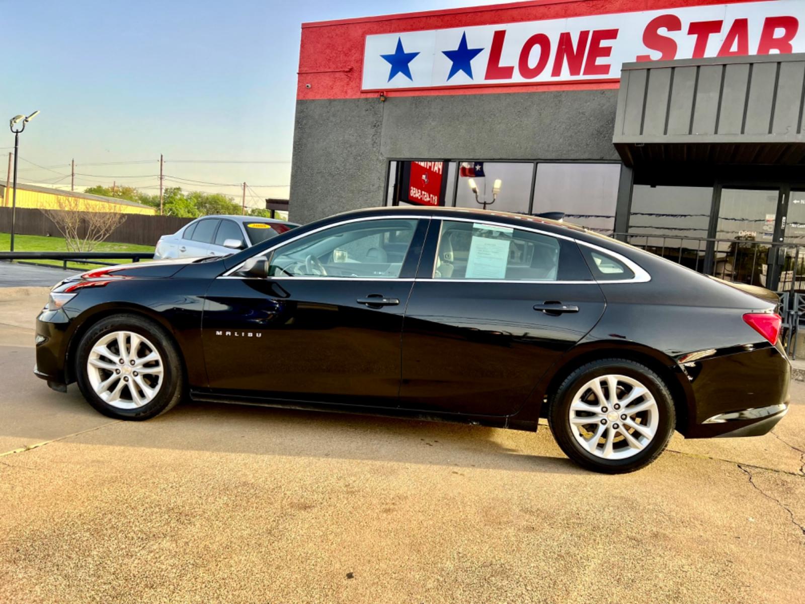 2017 BLACK CHEVROLET MALIBU (1G1ZE5ST8HF) , located at 5900 E. Lancaster Ave., Fort Worth, TX, 76112, (817) 457-5456, 0.000000, 0.000000 - Photo #2