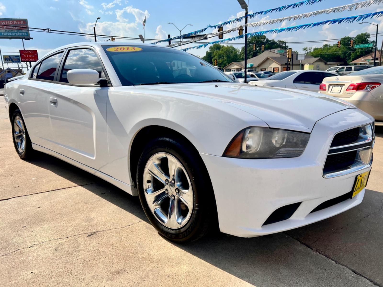 2013 WHITE DODGE CHARGER (2C3CDXBG2DH) , located at 5900 E. Lancaster Ave., Fort Worth, TX, 76112, (817) 457-5456, 0.000000, 0.000000 - This is a 2013 DODGE CHARGER 4 DOOR SEDAN that is in excellent condition. There are no dents or scratches. The interior is clean with no rips or tears or stains. All power windows, door locks and seats. Ice cold AC for those hot Texas summer days. It is equipped with a CD player, AM/FM radio, AUX po - Photo #8