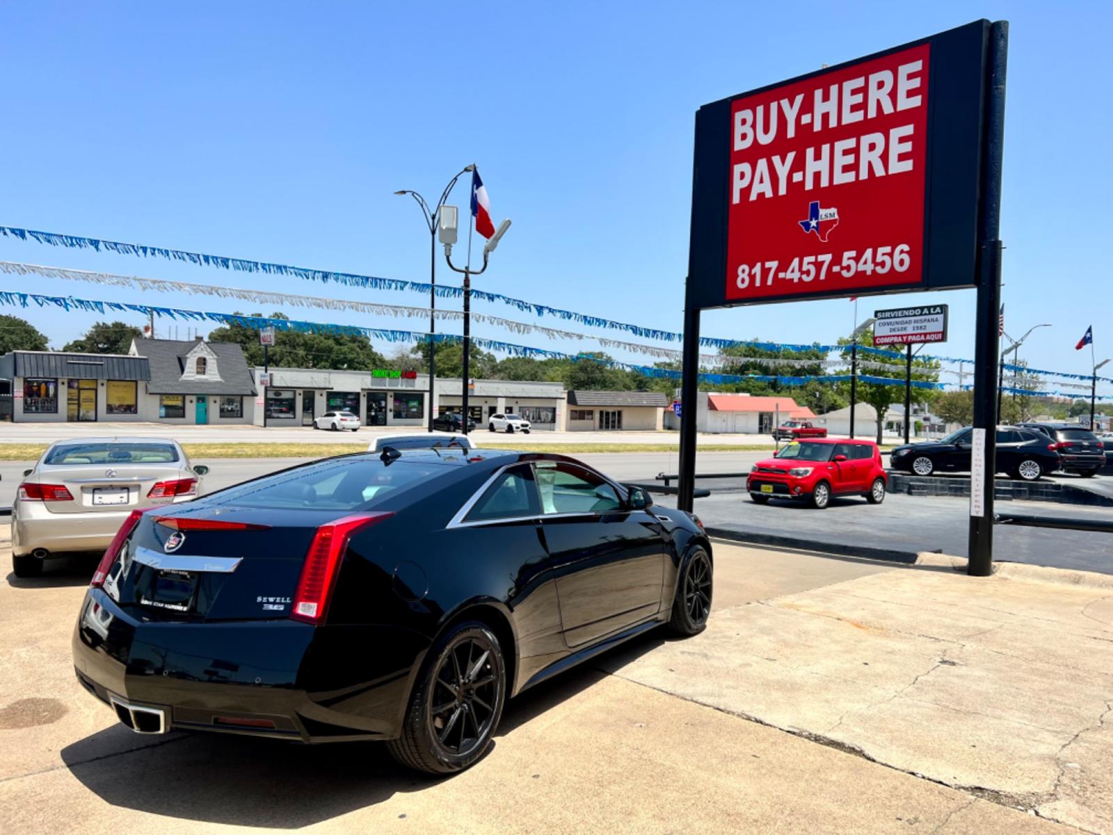 2014 BLACK CADILLAC CTS (1G6DC1E3XE0) , located at 5900 E. Lancaster Ave., Fort Worth, TX, 76112, (817) 457-5456, 0.000000, 0.000000 - This is a 2014 CADILLAC CTS 2 DOOR COUPE that is in excellent condition. There are no dents or scratches. The interior is clean with no rips or tears or stains. All power windows, door locks and seats. Ice cold AC for those hot Texas summer days. It is equipped with a CD player, AM/FM radio, AUX por - Photo #6
