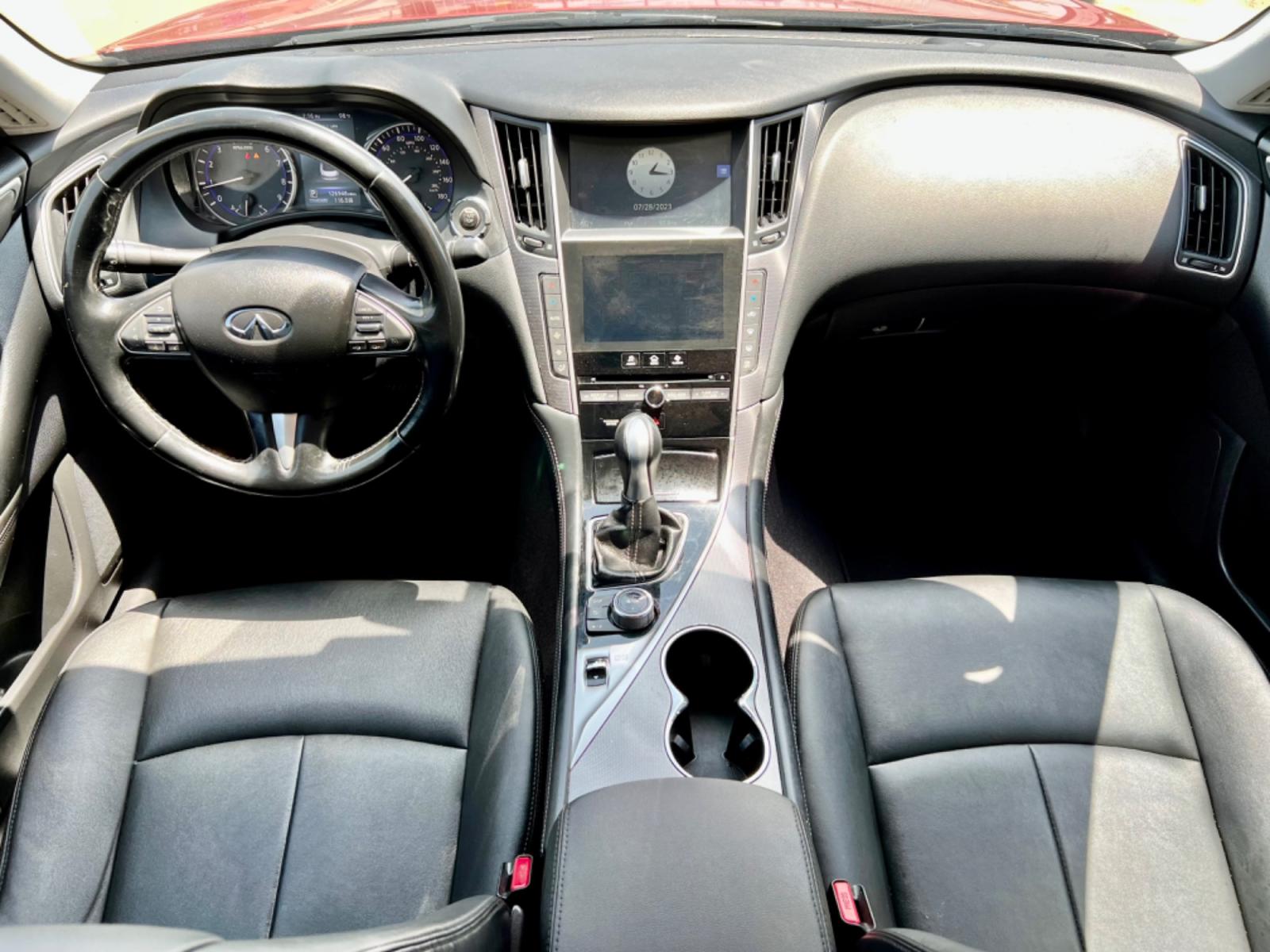 2014 RED INFINITI Q50 (JN1BV7AP9EM) , located at 5900 E. Lancaster Ave., Fort Worth, TX, 76112, (817) 457-5456, 0.000000, 0.000000 - This is a 2014 INFINITI Q50 4 DOOR SEDAN that is in excellent condition. There are no dents or scratches. The interior is clean with no rips or tears or stains. All power windows, door locks and seats. Ice cold AC for those hot Texas summer days. It is equipped with a CD player, AM/FM radio, AUX por - Photo #18