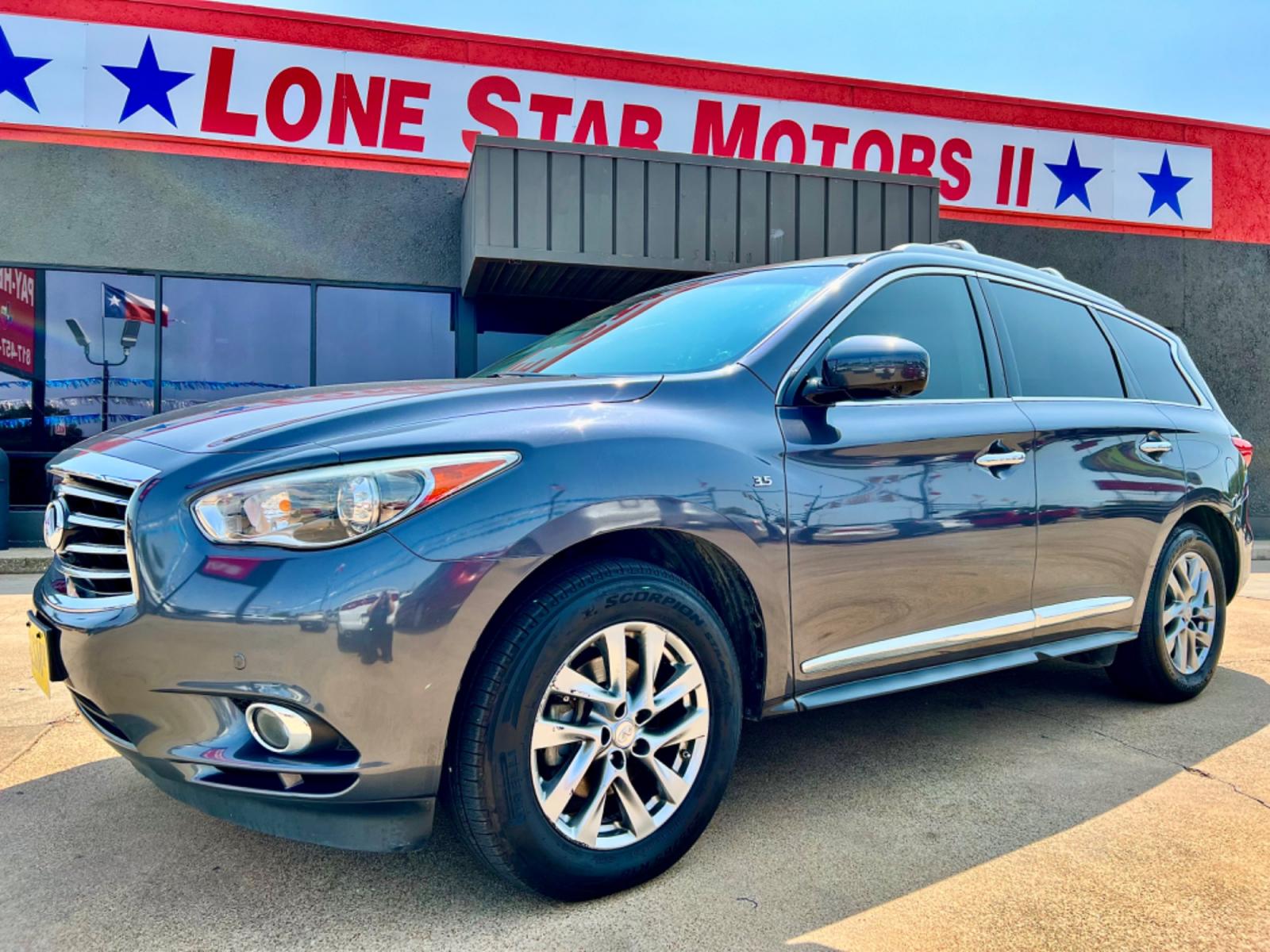 2014 GRAY INFINITI QX60 (5N1AL0MN1EC) , located at 5900 E. Lancaster Ave., Fort Worth, TX, 76112, (817) 457-5456, 0.000000, 0.000000 - This is a 2014 INFINITI QX60 4 DOOR SUV that is in excellent condition. There are no dents or scratches. The interior is clean with no rips or tears or stains. All power windows, door locks and seats. Ice cold AC for those hot Texas summer days. It is equipped with a CD player, AM/FM radio, AUX port - Photo #1