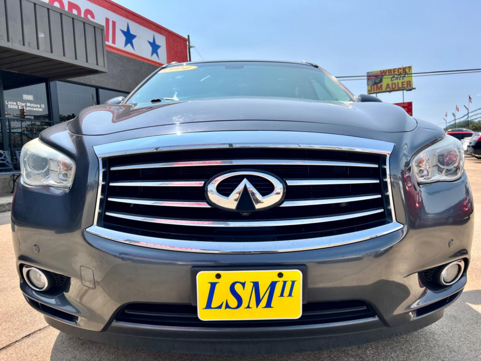 2014 GRAY INFINITI QX60 (5N1AL0MN1EC) , located at 5900 E. Lancaster Ave., Fort Worth, TX, 76112, (817) 457-5456, 0.000000, 0.000000 - This is a 2014 INFINITI QX60 4 DOOR SUV that is in excellent condition. There are no dents or scratches. The interior is clean with no rips or tears or stains. All power windows, door locks and seats. Ice cold AC for those hot Texas summer days. It is equipped with a CD player, AM/FM radio, AUX port - Photo #2