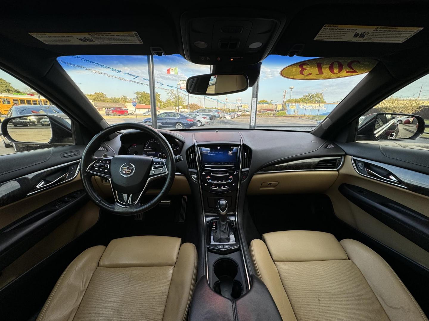 2013 BLACK CADILLAC ATS (1G6AC5SX1D0) , located at 5900 E. Lancaster Ave., Fort Worth, TX, 76112, (817) 457-5456, 0.000000, 0.000000 - This is a 2013 CADILLAC ATS 4 DOOR SEDAN that is in excellent condition. There are no dents or scratches. The interior is clean with no rips or tears or stains. All power windows, door locks and seats. Ice cold AC for those hot Texas summer days. It is equipped with a CD player, AM/FM radio, AUX por - Photo#18