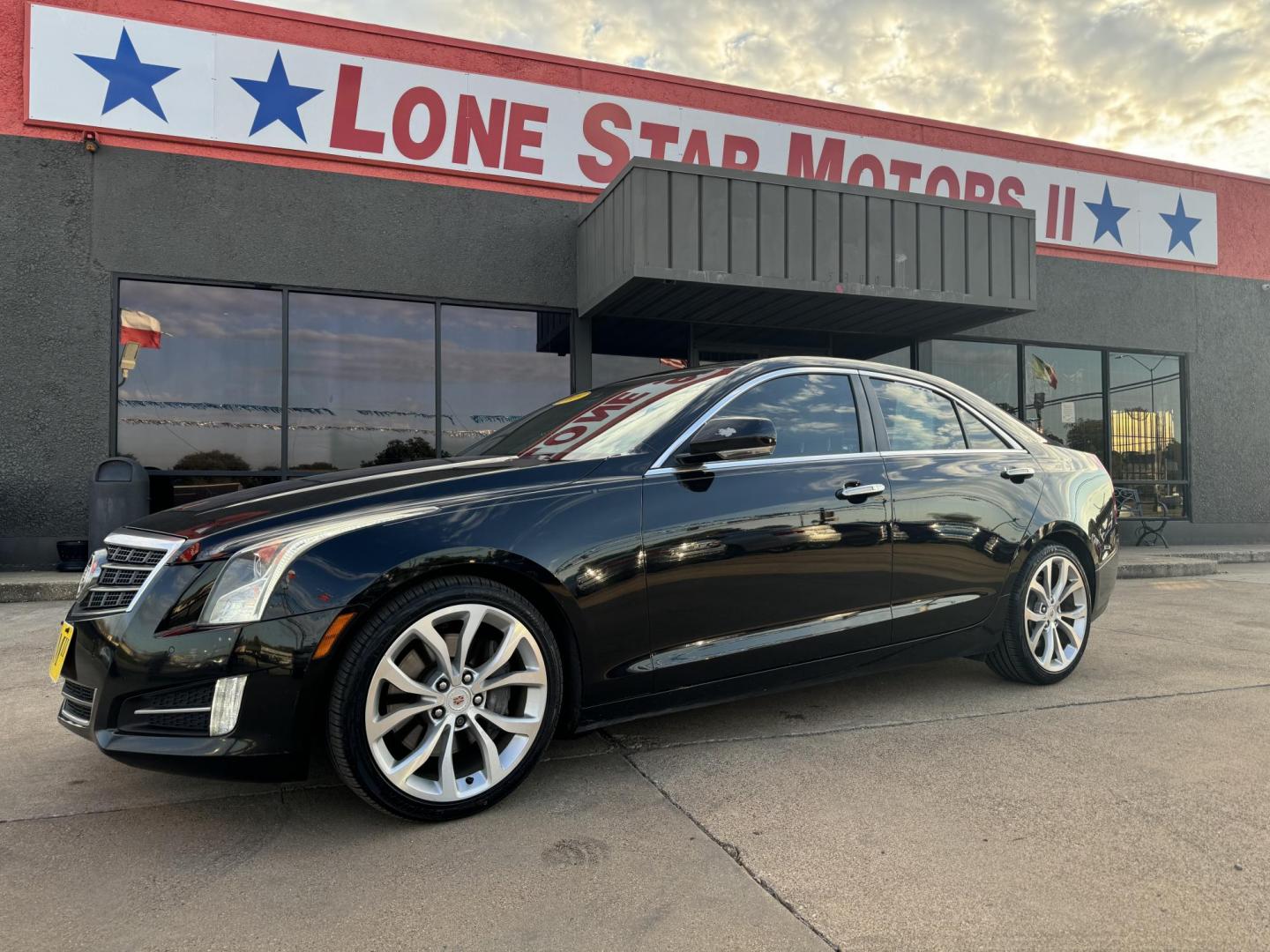 2013 BLACK CADILLAC ATS (1G6AC5SX1D0) , located at 5900 E. Lancaster Ave., Fort Worth, TX, 76112, (817) 457-5456, 0.000000, 0.000000 - This is a 2013 CADILLAC ATS 4 DOOR SEDAN that is in excellent condition. There are no dents or scratches. The interior is clean with no rips or tears or stains. All power windows, door locks and seats. Ice cold AC for those hot Texas summer days. It is equipped with a CD player, AM/FM radio, AUX por - Photo#1