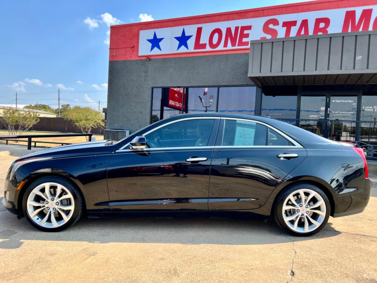 2013 BLACK CADILLAC ATS (1G6AC5SX1D0) , located at 5900 E. Lancaster Ave., Fort Worth, TX, 76112, (817) 457-5456, 0.000000, 0.000000 - This is a 2013 CADILLAC ATS 4 DOOR SEDAN that is in excellent condition. There are no dents or scratches. The interior is clean with no rips or tears or stains. All power windows, door locks and seats. Ice cold AC for those hot Texas summer days. It is equipped with a CD player, AM/FM radio, AUX por - Photo#3