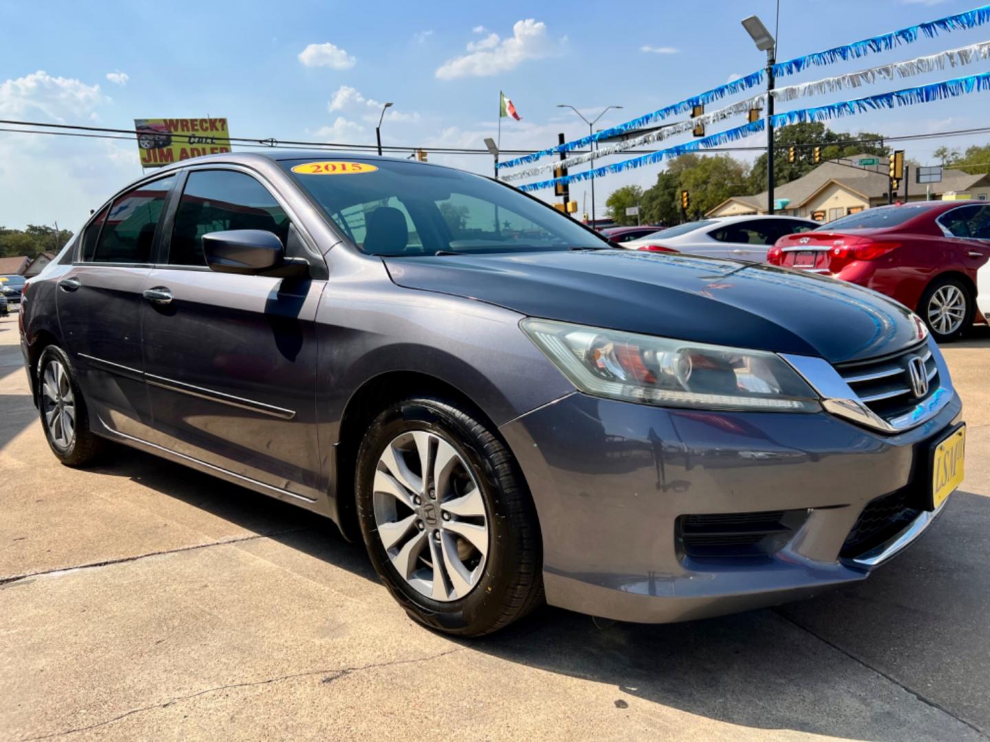 2015 SILVER HONDA ACCORD (1HGCR2F36FA) , located at 5900 E. Lancaster Ave., Fort Worth, TX, 76112, (817) 457-5456, 0.000000, 0.000000 - This is a 2015 HONDA ACCORD 4 DOOR SEDAN that is in excellent condition. There are no dents or scratches. The interior is clean with no rips or tears or stains. All power windows, door locks and seats. Ice cold AC for those hot Texas summer days. It is equipped with a CD player, AM/FM radio, AUX por - Photo#8