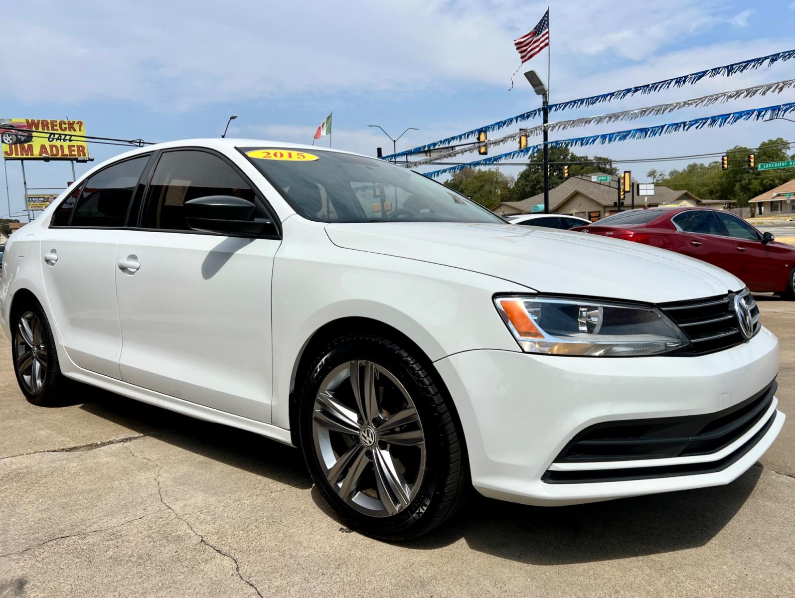 2015 WHITE VOLKSWAGEN JETTA (3VW2K7AJ1FM) , located at 5900 E. Lancaster Ave., Fort Worth, TX, 76112, (817) 457-5456, 0.000000, 0.000000 - This is a 2015 VOLKSWAGEN JETTA 4 DOOR SEDAN that is in excellent condition. There are no dents or scratches. The interior is clean with no rips or tears or stains. All power windows, door locks and seats. Ice cold AC for those hot Texas summer days. It is equipped with a CD player, AM/FM radio, AUX - Photo #8