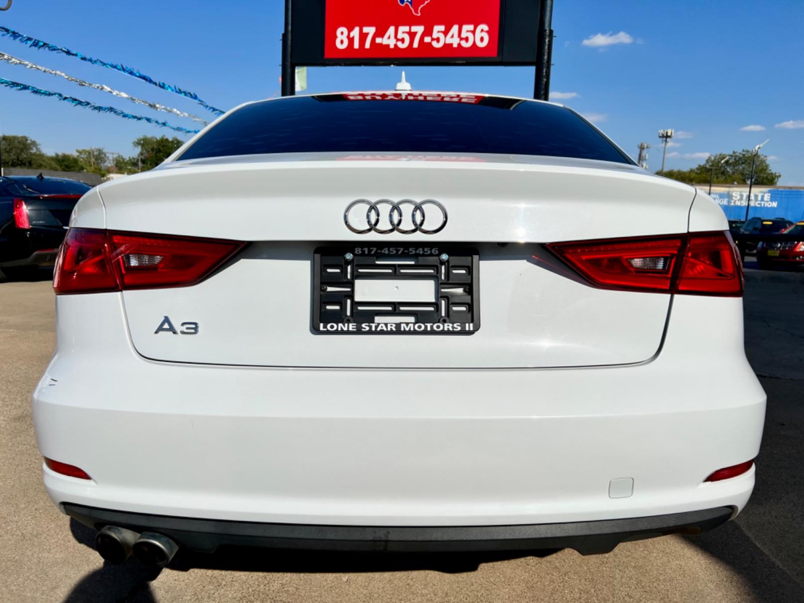 2015 WHITE AUDI A3 PREMIUM (WAUACGFF9F1) , located at 5900 E. Lancaster Ave., Fort Worth, TX, 76112, (817) 457-5456, 0.000000, 0.000000 - This is a 2015 AUDI A3 PREMIUM 4 DOOR SEDAN that is in excellent condition. There are no dents or scratches. The interior is clean with no rips or tears or stains. All power windows, door locks and seats. Ice cold AC for those hot Texas summer days. It is equipped with a CD player, AM/FM radio, AUX - Photo #5
