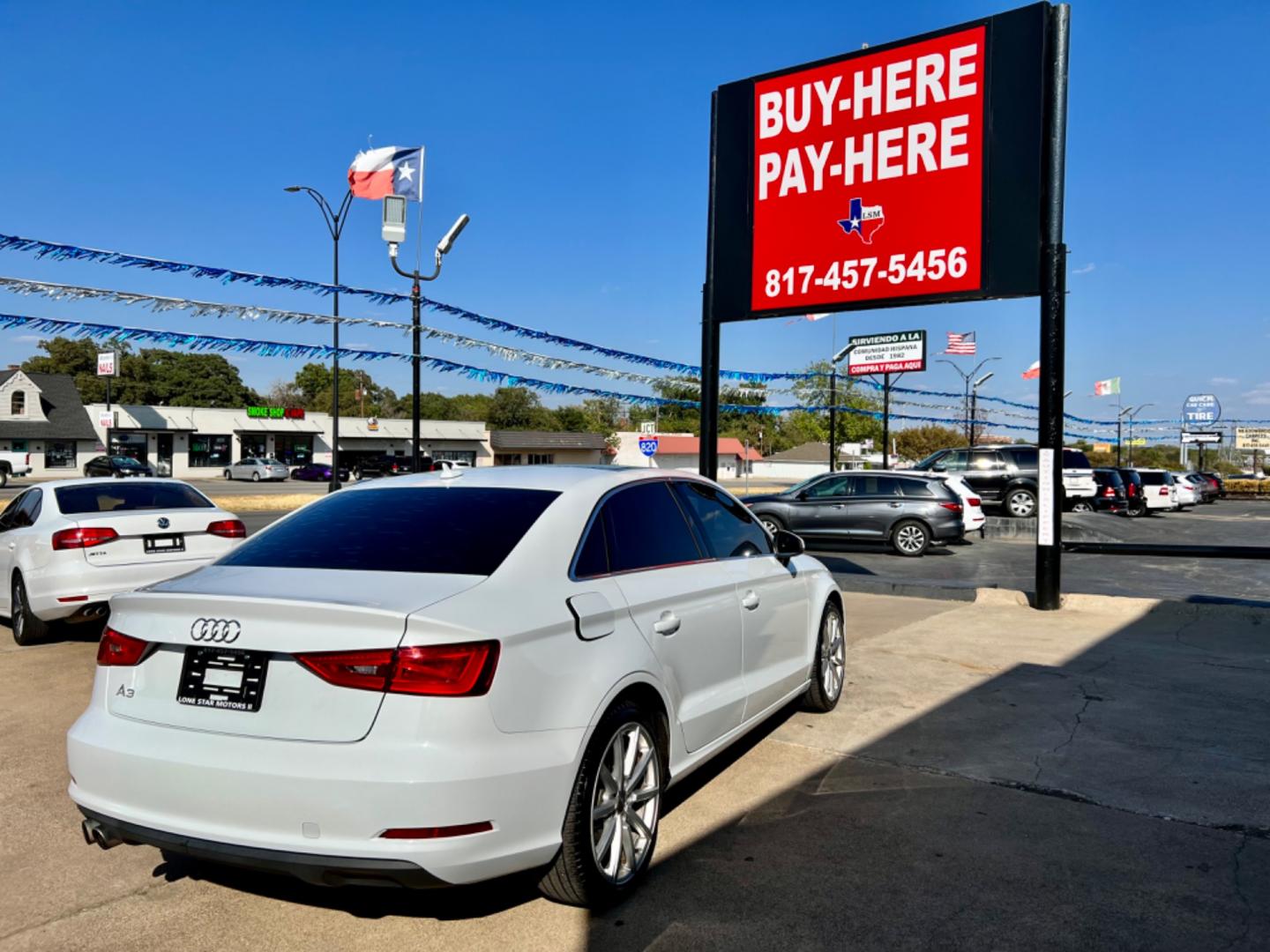 2015 WHITE AUDI A3 PREMIUM (WAUACGFF9F1) , located at 5900 E. Lancaster Ave., Fort Worth, TX, 76112, (817) 457-5456, 0.000000, 0.000000 - This is a 2015 AUDI A3 PREMIUM 4 DOOR SEDAN that is in excellent condition. There are no dents or scratches. The interior is clean with no rips or tears or stains. All power windows, door locks and seats. Ice cold AC for those hot Texas summer days. It is equipped with a CD player, AM/FM radio, AUX - Photo#6