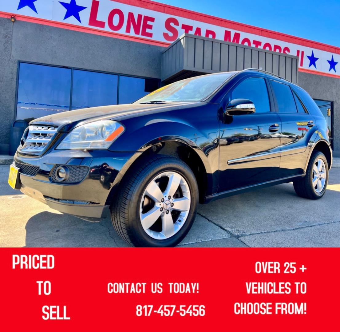 2007 BLACK MERCEDES-BENZ M-CLASS (4JGBB75E07A) , located at 5900 E. Lancaster Ave., Fort Worth, TX, 76112, (817) 457-5456, 0.000000, 0.000000 - CASH CAR ONLY, NO FINANCING AVAILABLE. THIS 2007 MERCEDES-BENZ M-CLASS 4 DOOR SUV RUNS AND DRIVES GREAT. IT IS EQUIPPED WITH A CD PLAYER, AM/FM RADIO AND AN AUX PORT. THE TIRES ARE IN GOOD CONDITION AND STILL HAVE TREAD LEFT ON THEM. THIS CAR WILL NOT LAST SO ACT FAST! Call or text Frances at - Photo#0