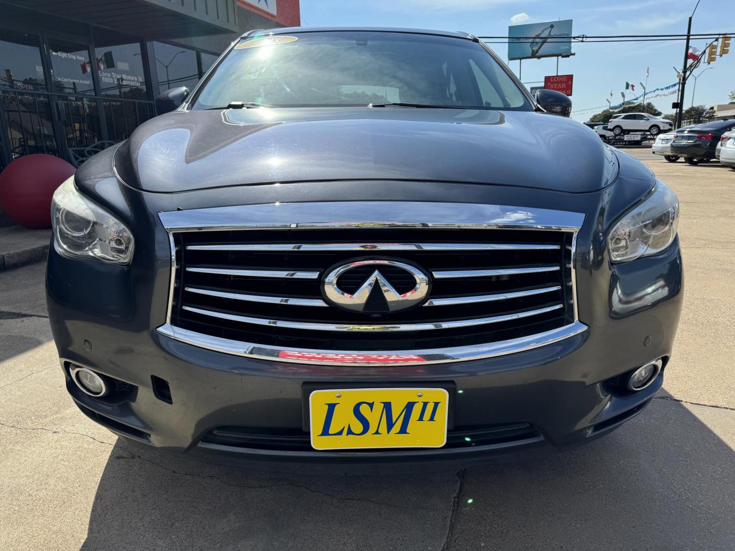 2013 GRAY INFINITI JX35 BASE (5N1AL0MN9DC) , located at 5900 E. Lancaster Ave., Fort Worth, TX, 76112, (817) 457-5456, 0.000000, 0.000000 - This is a 2013 INFINITI JX35 BASE 4 DOOR SUV that is in excellent condition. There are no dents or scratches. The interior is clean with no rips or tears or stains. All power windows, door locks and seats. Ice cold AC for those hot Texas summer days. It is equipped with a CD player, AM/FM radio, AUX - Photo#2