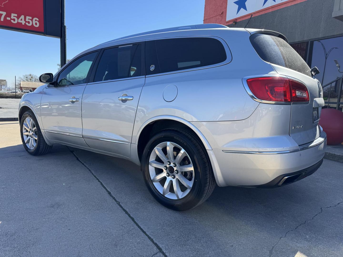 2015 SILVER BUICK ENCLAVE PREMIUM (5GAKRCKD2FJ) , located at 5900 E. Lancaster Ave., Fort Worth, TX, 76112, (817) 457-5456, 0.000000, 0.000000 - This is a 2015 BUICK ENCLAVE PREMIUM 4 DOOR SUV that is in excellent condition. There are no dents or scratches. The interior is clean with no rips or tears or stains. All power windows, door locks and seats. Ice cold AC for those hot Texas summer days. It is equipped with a CD player, AM/FM radio, - Photo#6