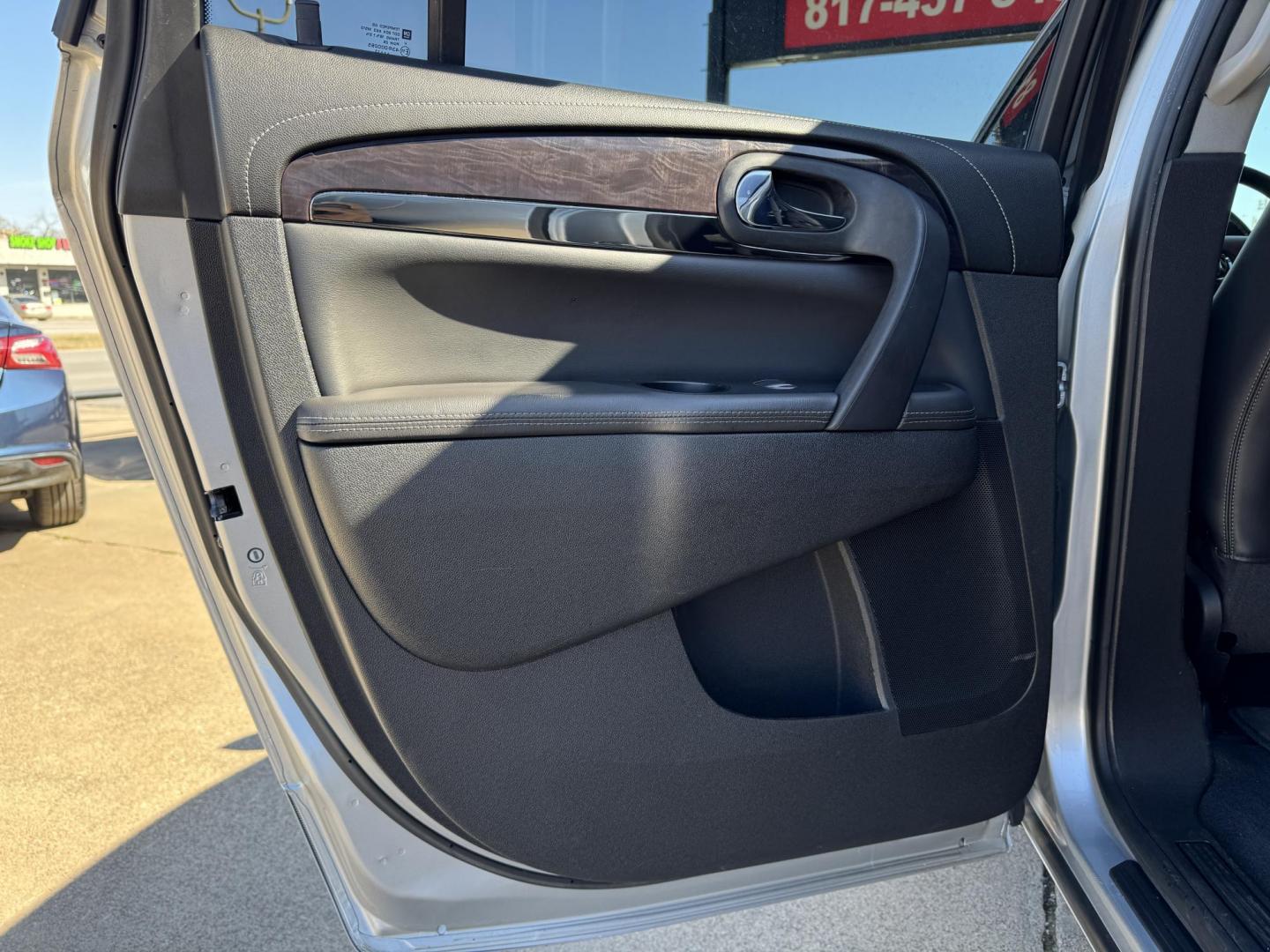 2015 SILVER BUICK ENCLAVE PREMIUM (5GAKRCKD2FJ) , located at 5900 E. Lancaster Ave., Fort Worth, TX, 76112, (817) 457-5456, 0.000000, 0.000000 - This is a 2015 BUICK ENCLAVE PREMIUM 4 DOOR SUV that is in excellent condition. There are no dents or scratches. The interior is clean with no rips or tears or stains. All power windows, door locks and seats. Ice cold AC for those hot Texas summer days. It is equipped with a CD player, AM/FM radio, - Photo#10