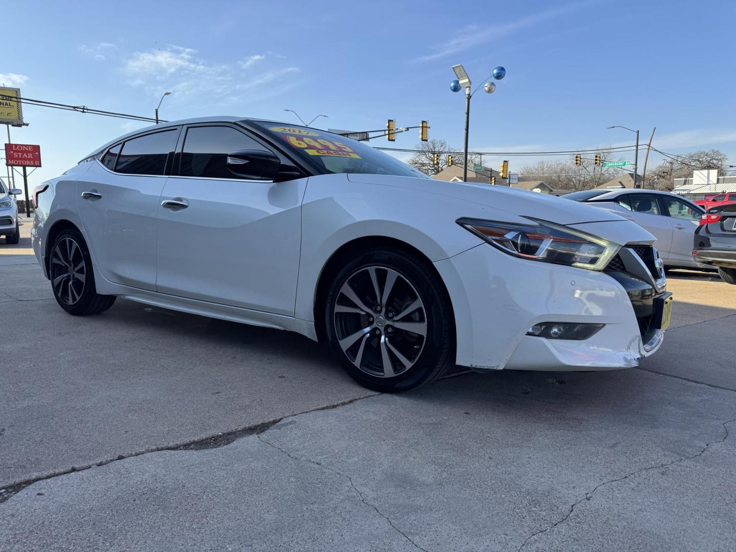 2017 WHITE NISSAN MAXIMA SR; S; SL; PL (1N4AA6AP0HC) , located at 5900 E. Lancaster Ave., Fort Worth, TX, 76112, (817) 457-5456, 0.000000, 0.000000 - Photo#2