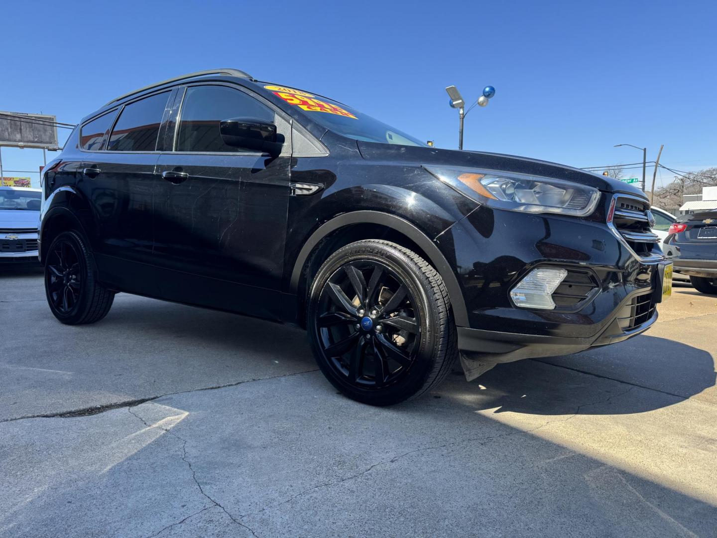 2018 BLACK FORD ESCAPE SE (1FMCU0GD4JU) , located at 5900 E. Lancaster Ave., Fort Worth, TX, 76112, (817) 457-5456, 0.000000, 0.000000 - Photo#2