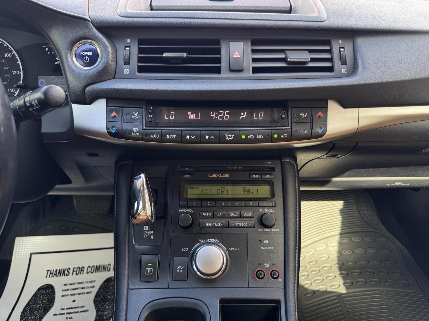 2012 WHITE LEXUS CT 200H BASE (JTHKD5BH8C2) , located at 5900 E. Lancaster Ave., Fort Worth, TX, 76112, (817) 457-5456, 0.000000, 0.000000 - Photo#19