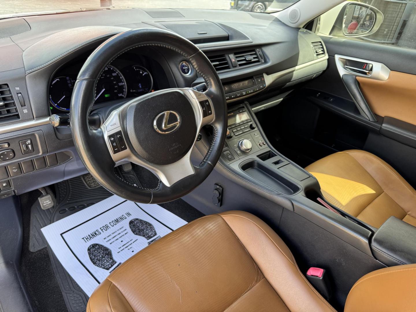 2012 WHITE LEXUS CT 200H BASE (JTHKD5BH8C2) , located at 5900 E. Lancaster Ave., Fort Worth, TX, 76112, (817) 457-5456, 0.000000, 0.000000 - Photo#9