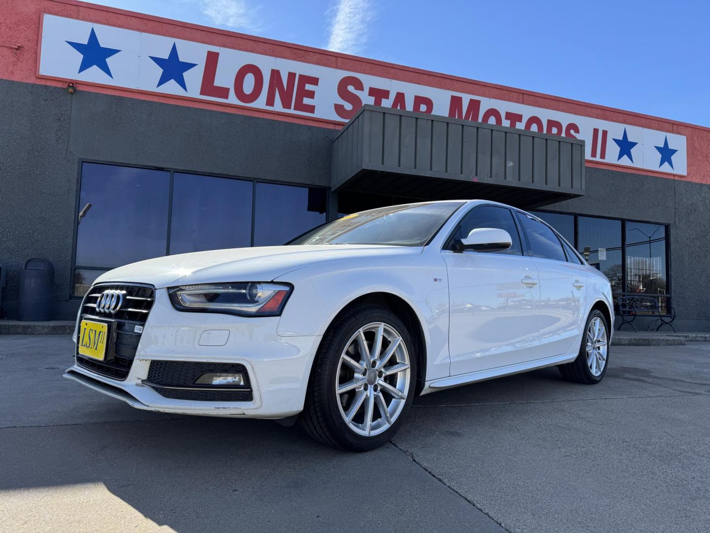 2014 WHITE AUDI A4 PREMIUM PLUS (WAUEFAFL2EN) , located at 5900 E. Lancaster Ave., Fort Worth, TX, 76112, (817) 457-5456, 0.000000, 0.000000 - Photo#0
