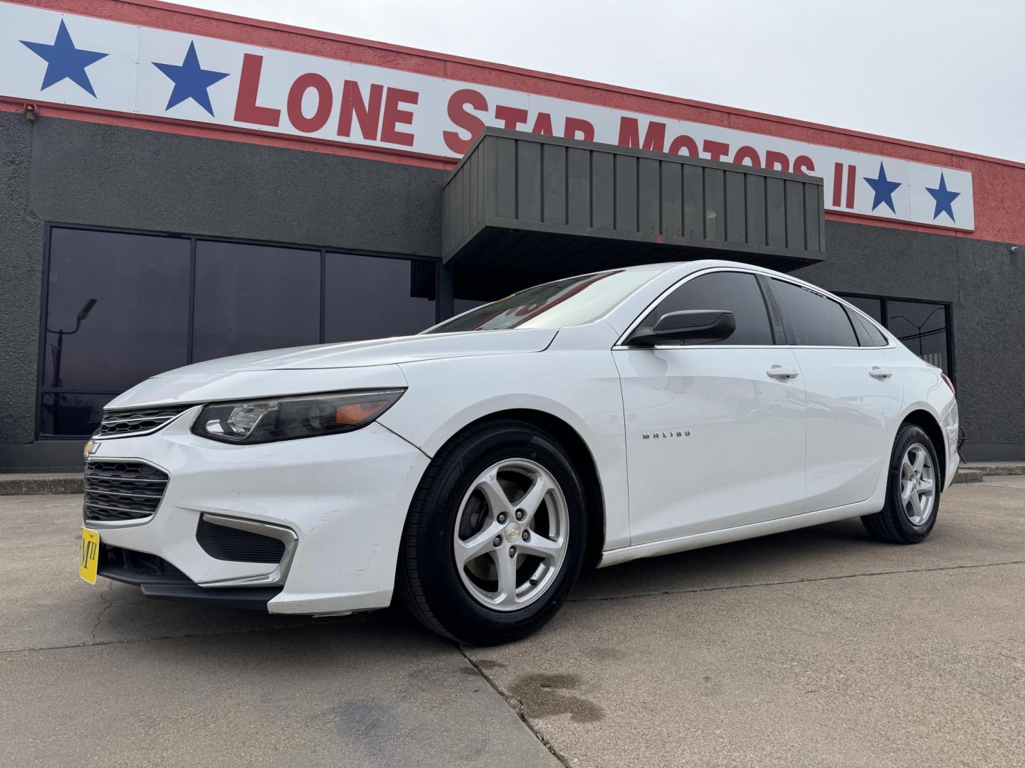 2016 WHITE CHEVROLET MALIBU LS (1LS) (1G1ZB5ST5GF) , located at 5900 E. Lancaster Ave., Fort Worth, TX, 76112, (817) 457-5456, 0.000000, 0.000000 - Photo#0