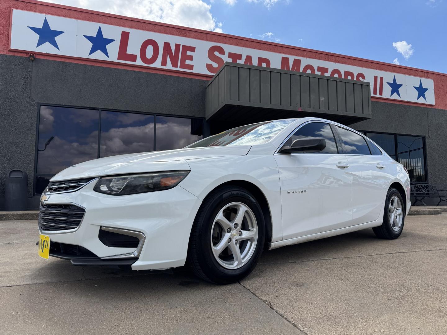 2016 WHITE CHEVROLET MALIBU LS (1LS) (1G1ZB5ST5GF) , located at 5900 E. Lancaster Ave., Fort Worth, TX, 76112, (817) 457-5456, 0.000000, 0.000000- Photo#0