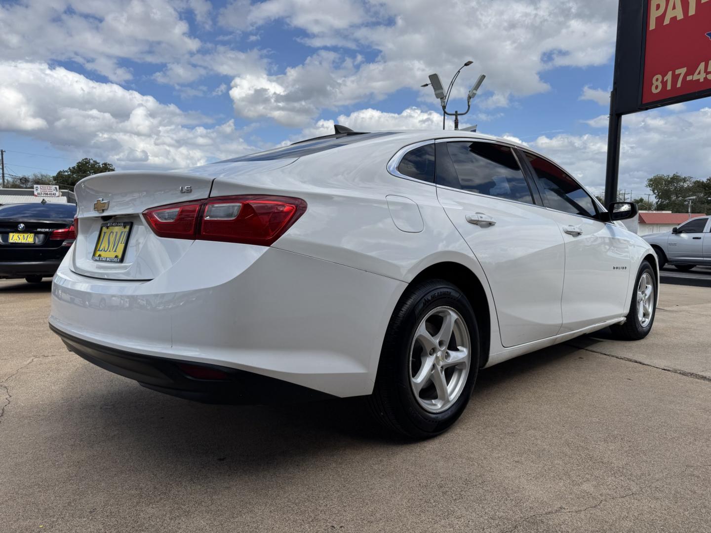2016 WHITE CHEVROLET MALIBU LS (1LS) (1G1ZB5ST5GF) , located at 5900 E. Lancaster Ave., Fort Worth, TX, 76112, (817) 457-5456, 0.000000, 0.000000- Photo#3