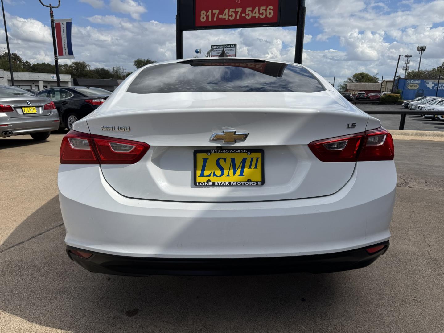 2016 WHITE CHEVROLET MALIBU LS (1LS) (1G1ZB5ST5GF) , located at 5900 E. Lancaster Ave., Fort Worth, TX, 76112, (817) 457-5456, 0.000000, 0.000000- Photo#4