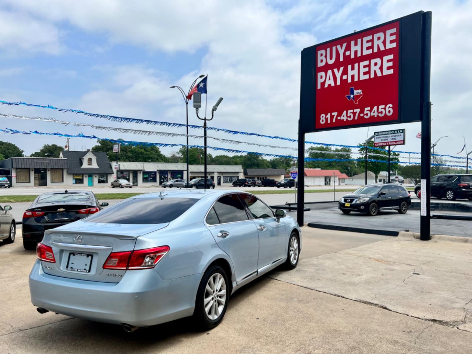 2010 BLUE /Tan LEXUS ES 350 BASE Base 4dr Sedan (JTHBK1EG3A2) with an 3.5L V6 engine, Automatic 6-Speed transmission, located at 5900 E. Lancaster Ave., Fort Worth, TX, 76112, (817) 457-5456, 0.000000, 0.000000 - Cash CASH CAR ONLY, NO FINANCING AVAILABLE. THIS 2010 LEXUS ES 350 BASE 4 DOOR SEDAN RUNS AND DRIVES GREAT. IT IS EQUIPPED WITH A CD PLAYER, AM/FM RADIO AND AN AUX PORT. THE TIRES ARE IN GOOD CONDITION AND STILL HAVE TREAD LEFT ON THEM. THIS CAR WILL NOT LAST SO ACT FAST! Call or text Fran - Photo #6