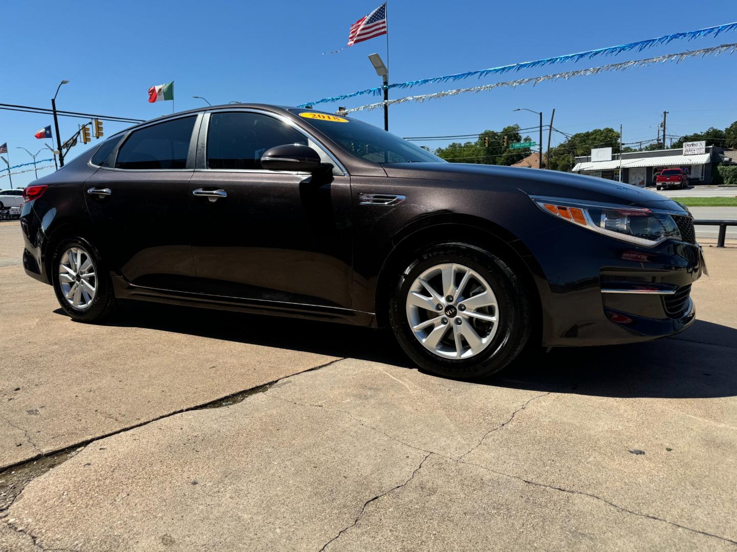 2018 BROWN KIA OPTIMA LX (KNAGT4L37J5) , located at 5900 E. Lancaster Ave., Fort Worth, TX, 76112, (817) 457-5456, 0.000000, 0.000000 - Photo#2