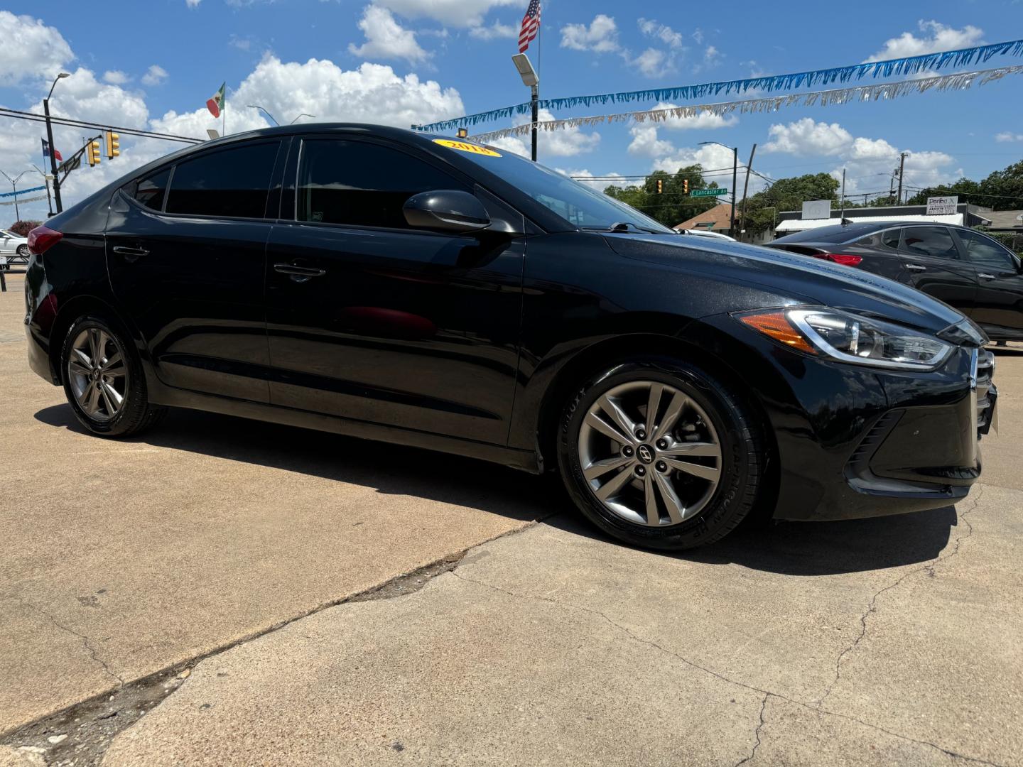 2018 BLACK HYUNDAI ELANTRA LIMITED; SE (5NPD84LF8JH) , located at 5900 E. Lancaster Ave., Fort Worth, TX, 76112, (817) 457-5456, 0.000000, 0.000000 - Photo#2