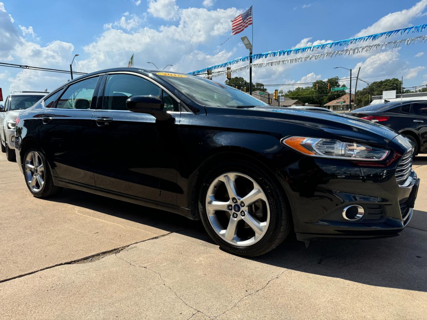 2016 BLACK FORD FUSION S (3FA6P0G73GR) , located at 5900 E. Lancaster Ave., Fort Worth, TX, 76112, (817) 457-5456, 0.000000, 0.000000 - Photo#2