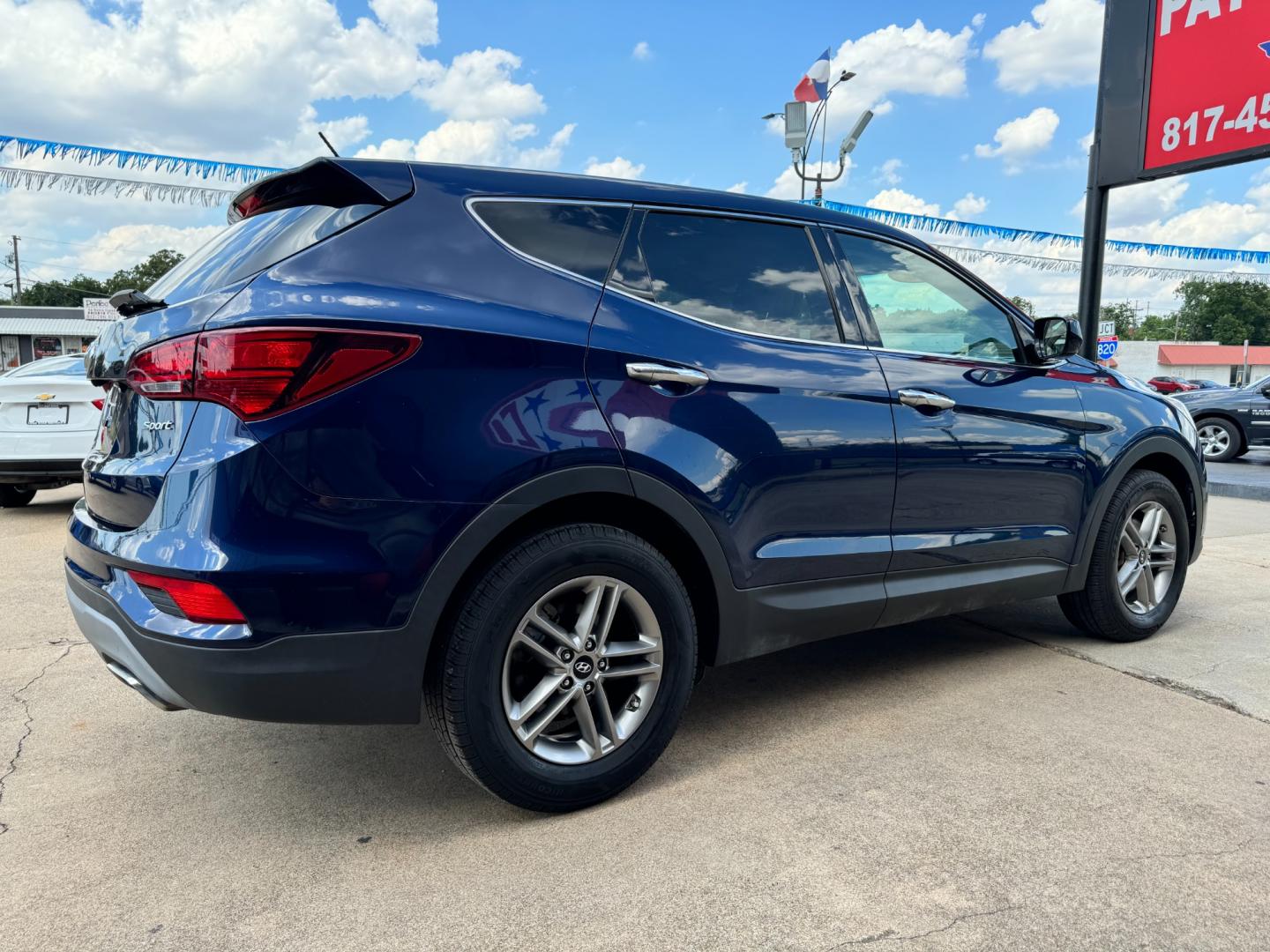 2018 BLUE HYUNDAI SANTA FE SPORT BASE (5XYZT3LB5JG) , located at 5900 E. Lancaster Ave., Fort Worth, TX, 76112, (817) 457-5456, 0.000000, 0.000000 - Photo#4