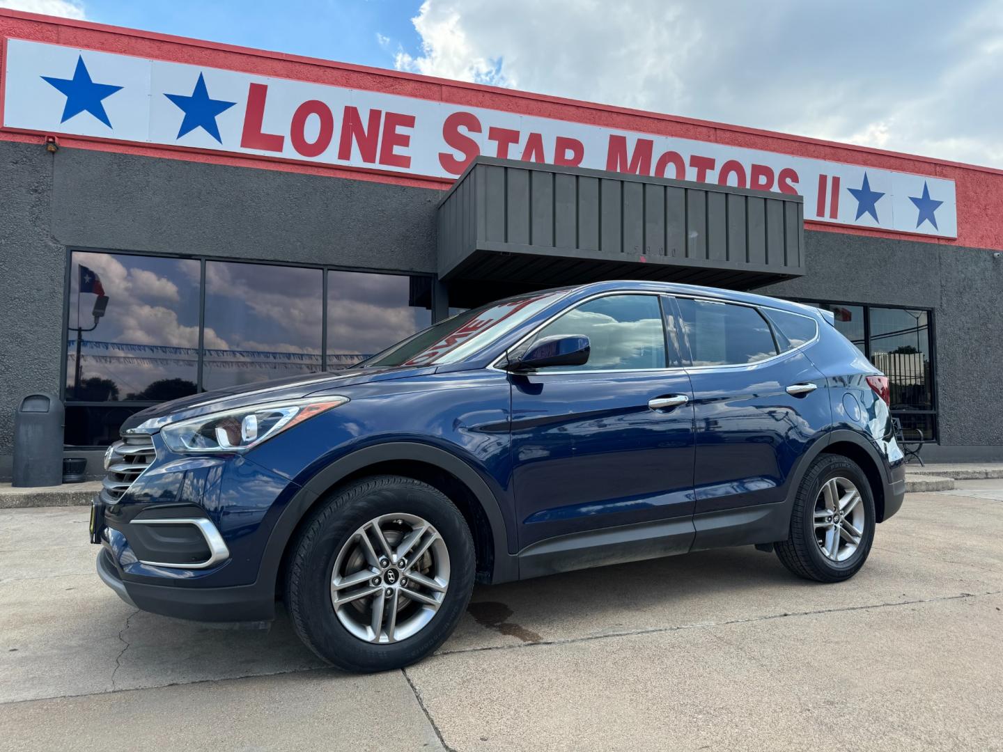 2018 BLUE HYUNDAI SANTA FE SPORT BASE (5XYZT3LB5JG) , located at 5900 E. Lancaster Ave., Fort Worth, TX, 76112, (817) 457-5456, 0.000000, 0.000000 - Photo#1