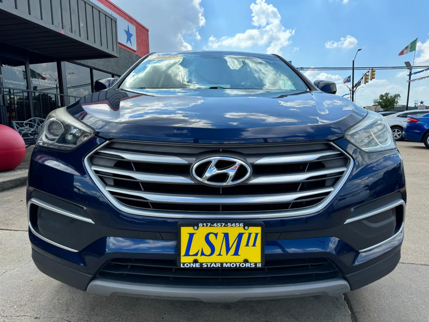 2018 BLUE HYUNDAI SANTA FE SPORT BASE (5XYZT3LB5JG) , located at 5900 E. Lancaster Ave., Fort Worth, TX, 76112, (817) 457-5456, 0.000000, 0.000000 - Photo#2