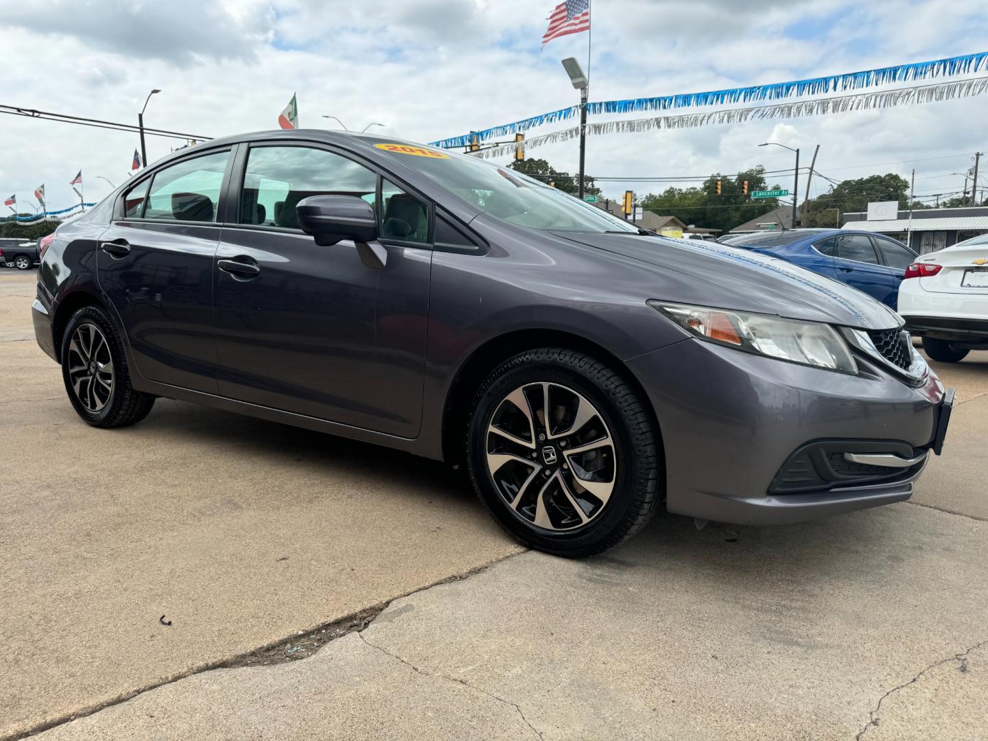 2015 GRAY HONDA CIVIC EX (19XFB2F80FE) , located at 5900 E. Lancaster Ave., Fort Worth, TX, 76112, (817) 457-5456, 0.000000, 0.000000 - Photo#2