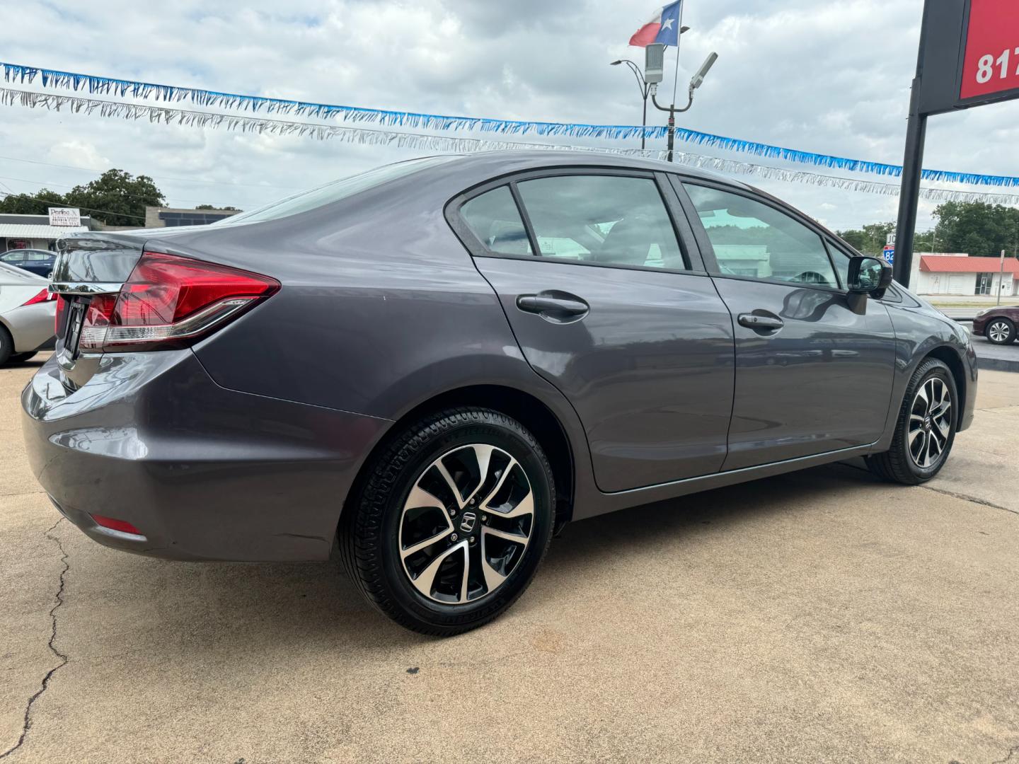 2015 GRAY HONDA CIVIC EX (19XFB2F80FE) , located at 5900 E. Lancaster Ave., Fort Worth, TX, 76112, (817) 457-5456, 0.000000, 0.000000 - Photo#3