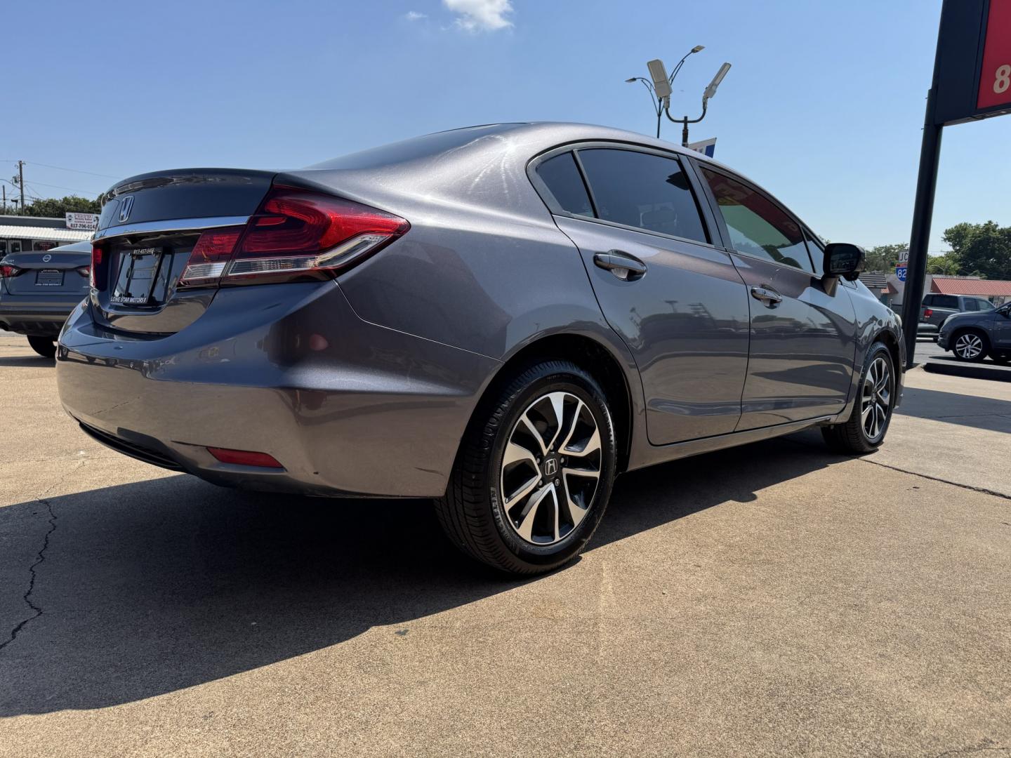 2015 GRAY HONDA CIVIC EX (19XFB2F80FE) , located at 5900 E. Lancaster Ave., Fort Worth, TX, 76112, (817) 457-5456, 0.000000, 0.000000- Photo#3