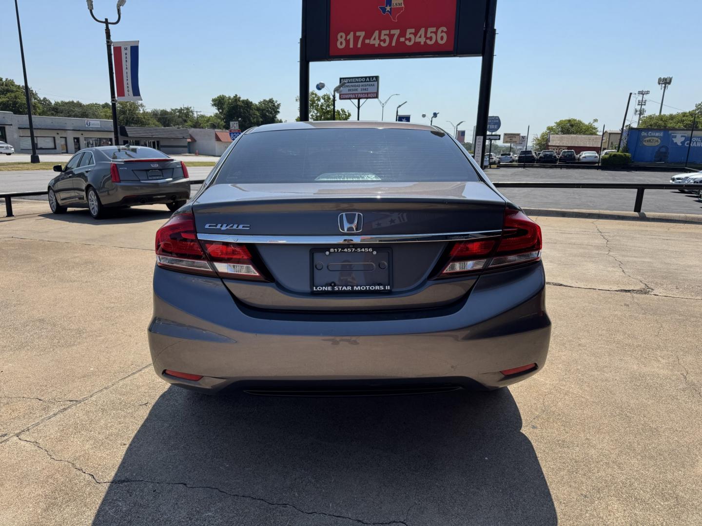 2015 GRAY HONDA CIVIC EX (19XFB2F80FE) , located at 5900 E. Lancaster Ave., Fort Worth, TX, 76112, (817) 457-5456, 0.000000, 0.000000- Photo#4