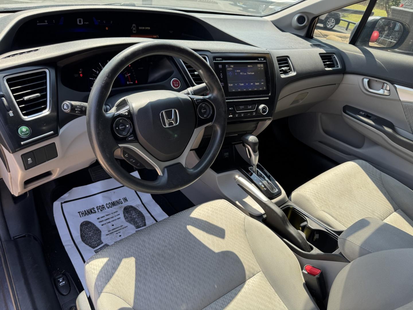 2015 GRAY HONDA CIVIC EX (19XFB2F80FE) , located at 5900 E. Lancaster Ave., Fort Worth, TX, 76112, (817) 457-5456, 0.000000, 0.000000- Photo#9