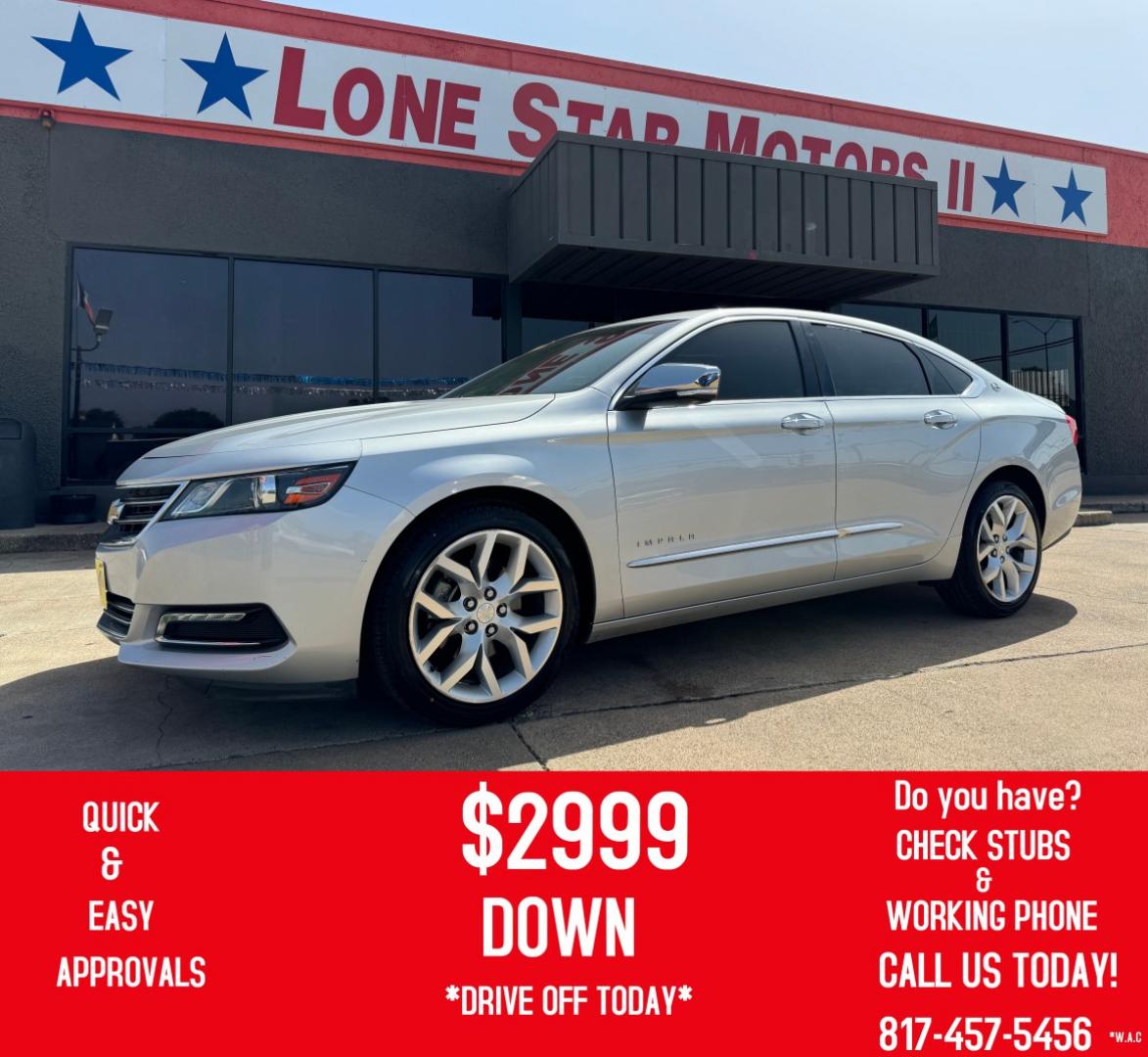 2018 SILVER CHEVROLET IMPALA LT (3LT) (2G1125S38J9) , located at 5900 E. Lancaster Ave., Fort Worth, TX, 76112, (817) 457-5456, 0.000000, 0.000000 - Photo#0