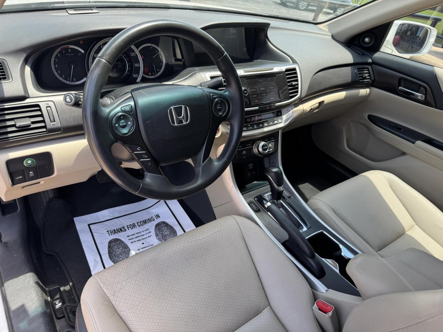 2014 WHITE HONDA ACCORD EX-L (1HGCR3F89EA) , located at 5900 E. Lancaster Ave., Fort Worth, TX, 76112, (817) 457-5456, 0.000000, 0.000000 - Photo#9