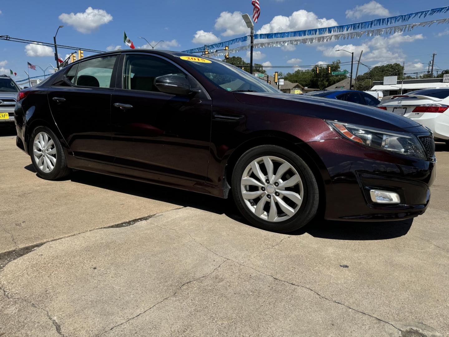 2015 PURPLE KIA OPTIMA EX; LX (5XXGN4A72FG) , located at 5900 E. Lancaster Ave., Fort Worth, TX, 76112, (817) 457-5456, 0.000000, 0.000000 - Photo#3