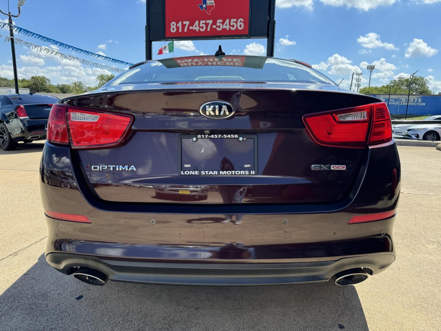 2015 PURPLE KIA OPTIMA EX; LX (5XXGN4A72FG) , located at 5900 E. Lancaster Ave., Fort Worth, TX, 76112, (817) 457-5456, 0.000000, 0.000000 - Photo#5