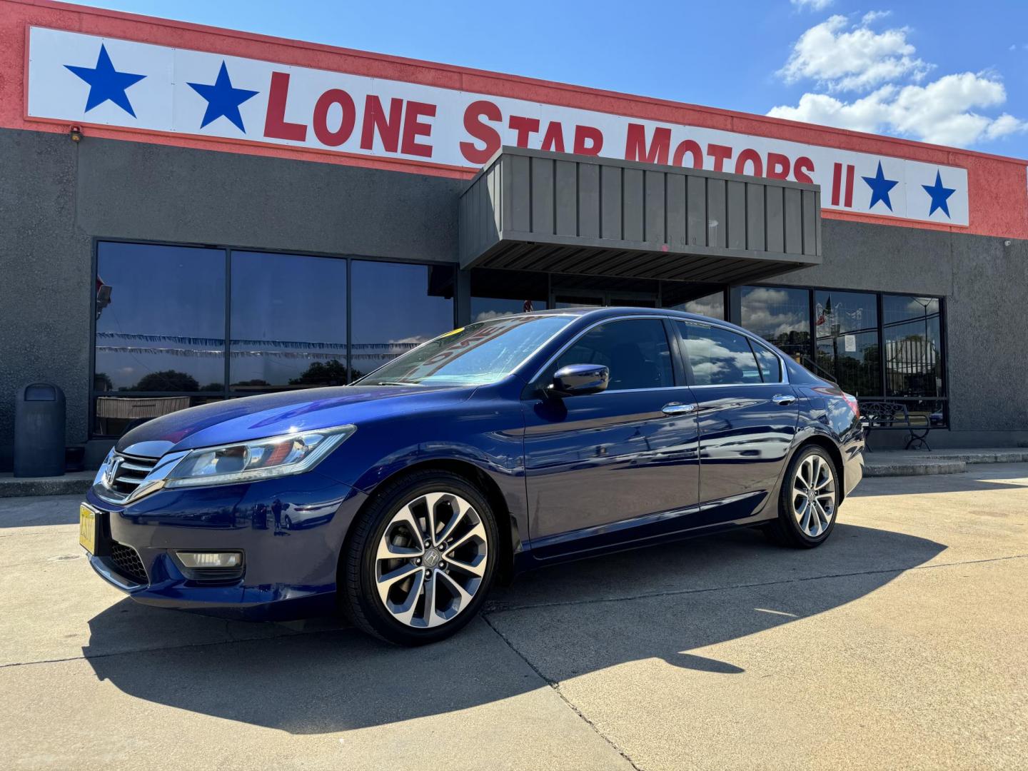 2014 BLUE HONDA ACCORD SPORT (1HGCR2F57EA) , located at 5900 E. Lancaster Ave., Fort Worth, TX, 76112, (817) 457-5456, 0.000000, 0.000000 - Photo#1