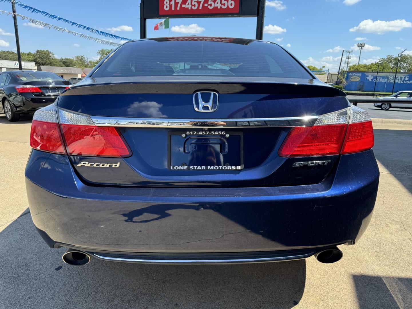 2014 BLUE HONDA ACCORD SPORT (1HGCR2F57EA) , located at 5900 E. Lancaster Ave., Fort Worth, TX, 76112, (817) 457-5456, 0.000000, 0.000000 - Photo#5