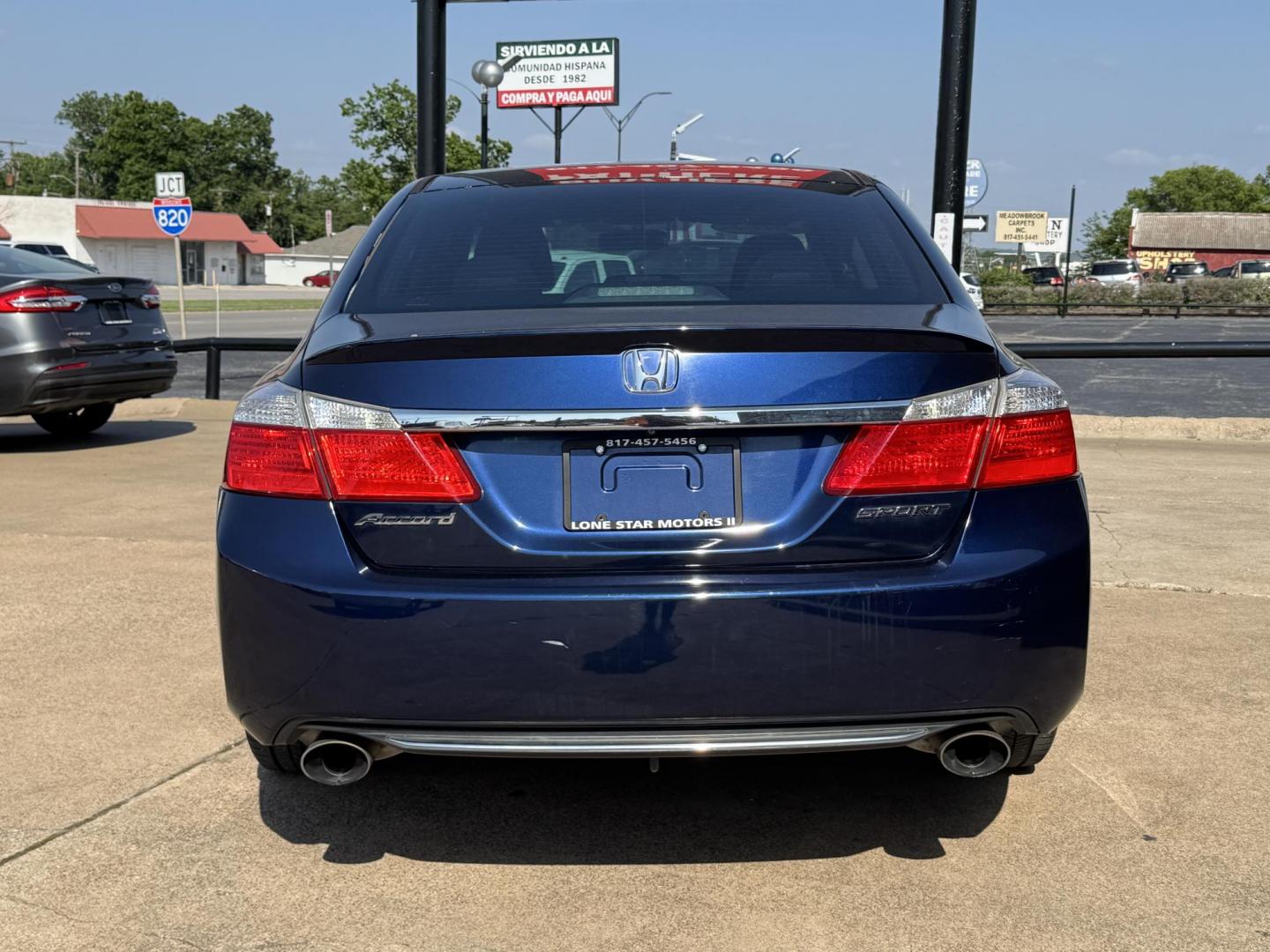2014 BLUE HONDA ACCORD SPORT (1HGCR2F57EA) , located at 5900 E. Lancaster Ave., Fort Worth, TX, 76112, (817) 457-5456, 0.000000, 0.000000 - Photo#4