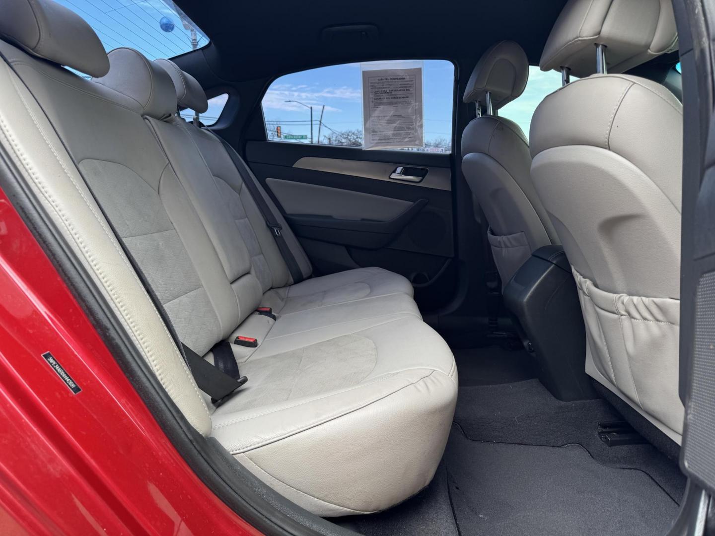 2017 RED HYUNDAI SONATA SPORT 2.0T; L (5NPE34ABXHH) , located at 5900 E. Lancaster Ave., Fort Worth, TX, 76112, (817) 457-5456, 0.000000, 0.000000 - Photo#13