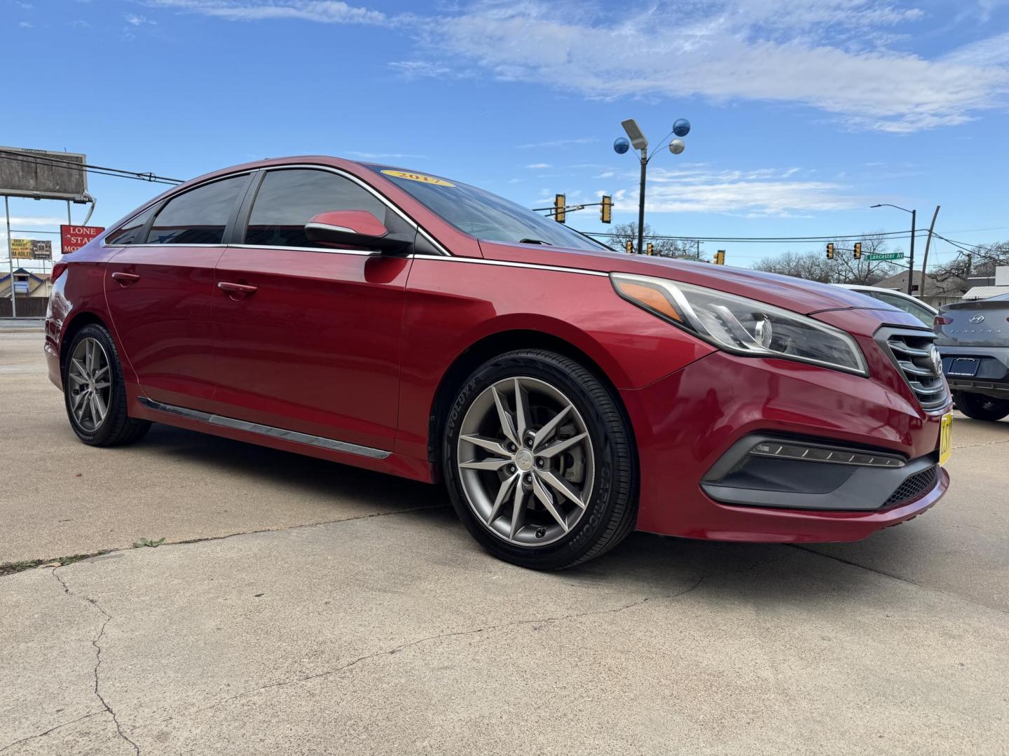 2017 RED HYUNDAI SONATA SPORT 2.0T; L (5NPE34ABXHH) , located at 5900 E. Lancaster Ave., Fort Worth, TX, 76112, (817) 457-5456, 0.000000, 0.000000 - Photo#2